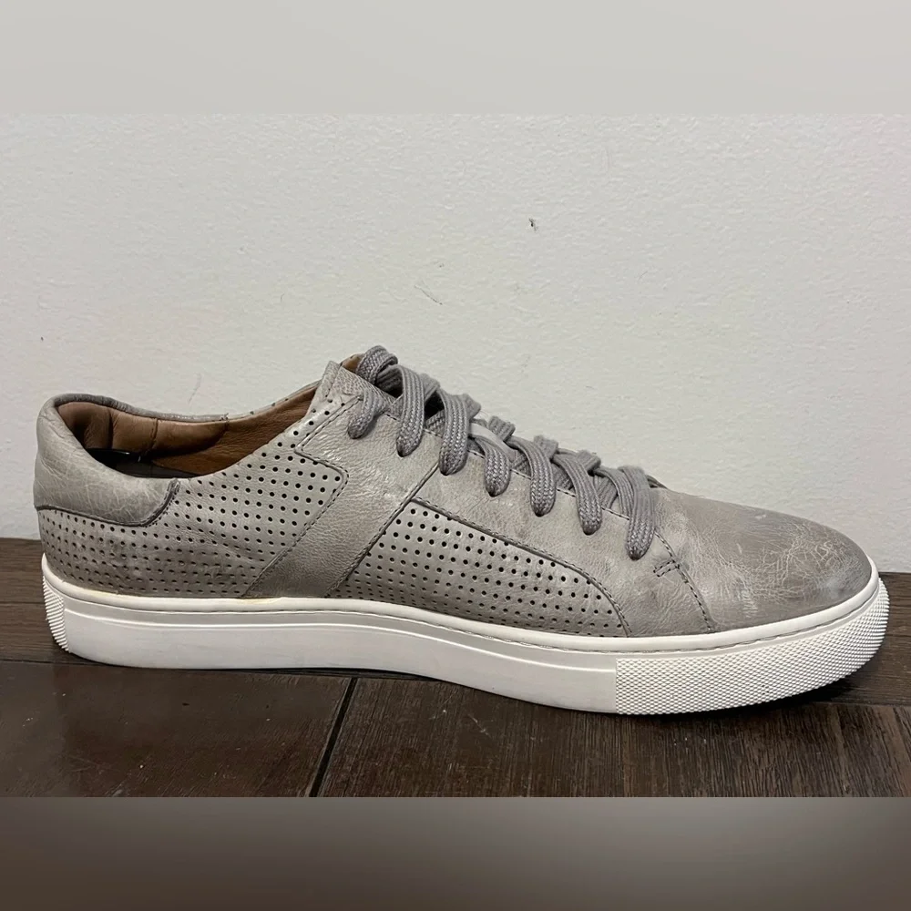 Trask Aaron Grey Leather Sneakers men’s size 10.5